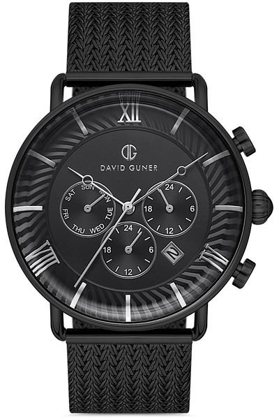 DAVID GUNER Black Dial with Black Coating Men's Watch Dg-8297Gc-G2