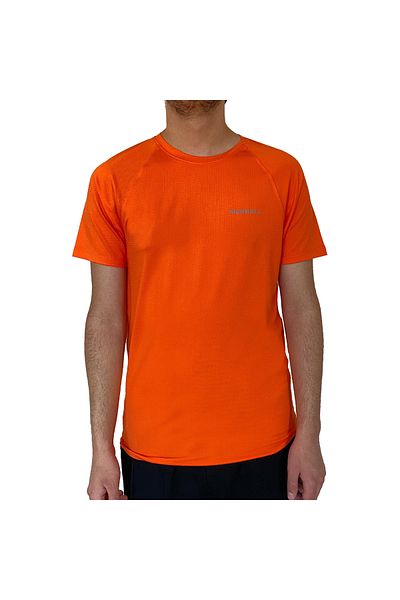 Merrell Tend Men's Orange Running T-Shirt Men's Running T-Shirt M3Tend