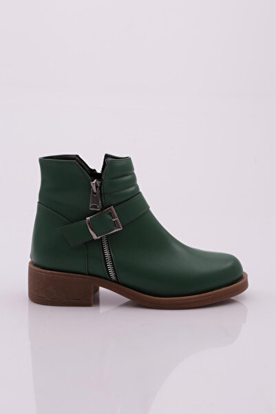 DGN Women's Green Belted Heeled Boots - 51153275
