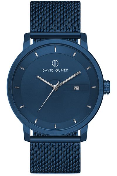 DAVID GUNER Blue Dial with Blue Coating Men's Watch Dg-8292Gc-H3E