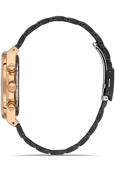 DAVID GUNER Rose Black Coated Black Dial Men's Watch Dg-8386Ga-R2