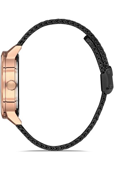 DAVID GUNER Rose Black Coated Black Dial Men's Watch Dg-8292Gc-R2