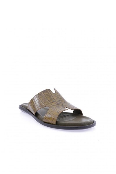 DGN Ανδρικές παντόφλες με στάμπα Roller Khaki Green 412103244