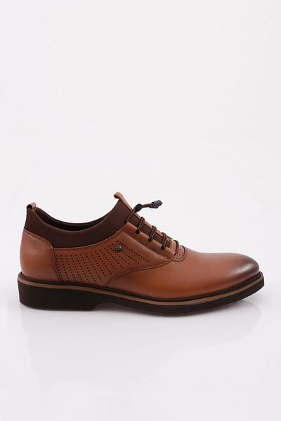 DGN Genuine Leather Men's Eva Sole Shoes - Tan Antique 454626102
