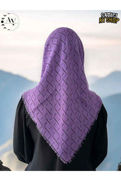 its AY shop أرجواني متوهج حجاب المرأة وشاح القطن