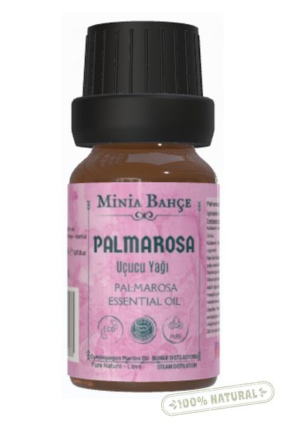 Minia Bahçe Bitki ve Sanat Atölyesi Palmarosa Essential Oil |   10ml – 100% Pure & Natural