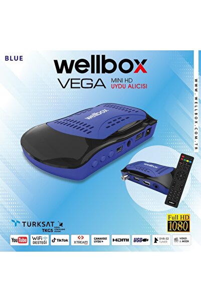 Class Wellbox Vega Uydu Alıcısı Tv Wi-Fi İnternet HDMI 1080P Çanaksız Uydu