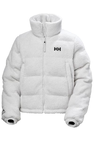 Helly Hansen W Yu Teddy Pile Damen-Mantel in Weiß, 54065-823