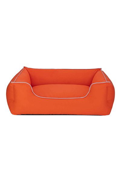 Pet Comfort Alpha Dog Bed Orange W White Piping L 105X85Cm Zrnet