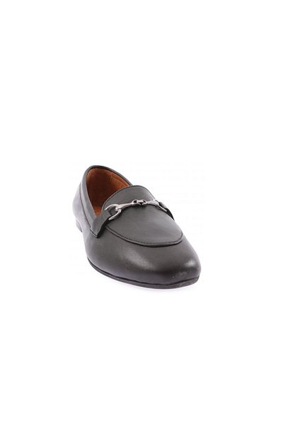 DGN Women's Zenne Loafer Black with Metal Accessories 21332110