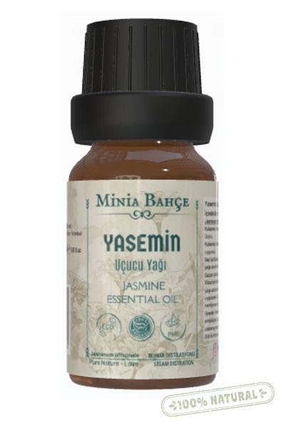 Minia Bahçe Bitki ve Sanat Atölyesi Jasmine Essential Oil, 100% Pure and Natural, 10 ml