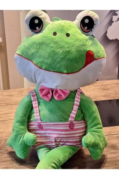 TRUST STORE ضفدع طويل الساق من القطيفة 100 سم رفيق اللعب النائم