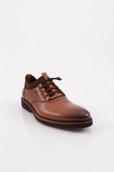 DGN Genuine Leather Men's Eva Sole Shoes - Tan Antique 454626102