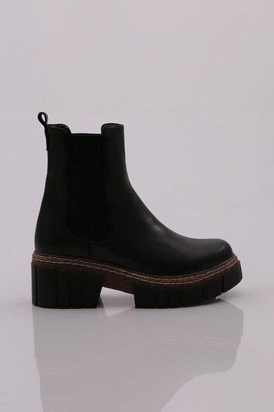DGN Thick Sole Elastic Women's Boots Black 43673138