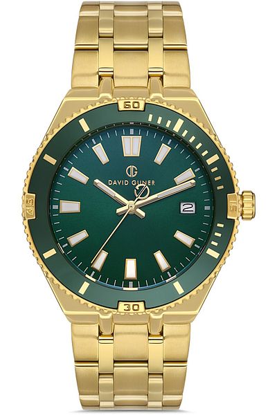 DAVID GUNER David Güner Men's Watch Dg-8418Ga-B10 43 mm Gold