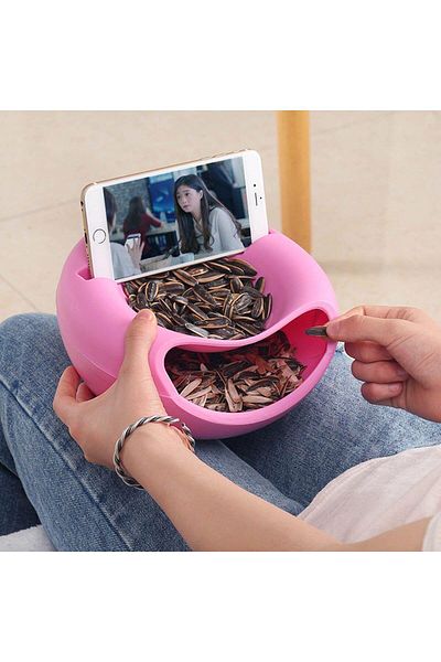 deryame Keyif Snack Bowl Snack Bowl with Phone Stand