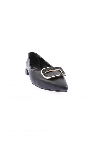 DGN 2800-23y Damen-Ballerinas mit spitzer Zehenpartie und Schnalle