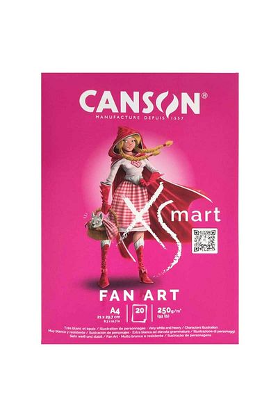 Canson Xsmart Fan Art A4 20yp 250gr Drawing Book / C300001565
