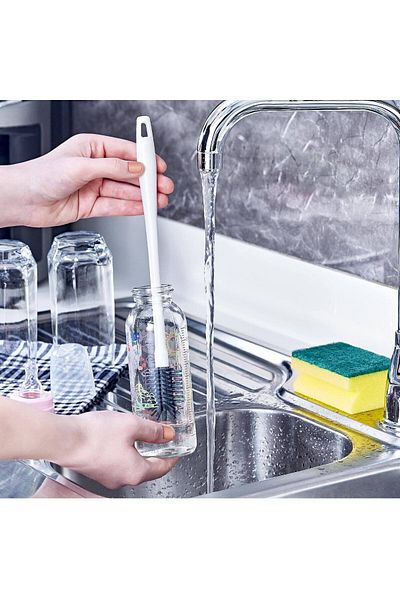 Angoravi Silicone Baby Bottle and Bottle Cleaning Brush