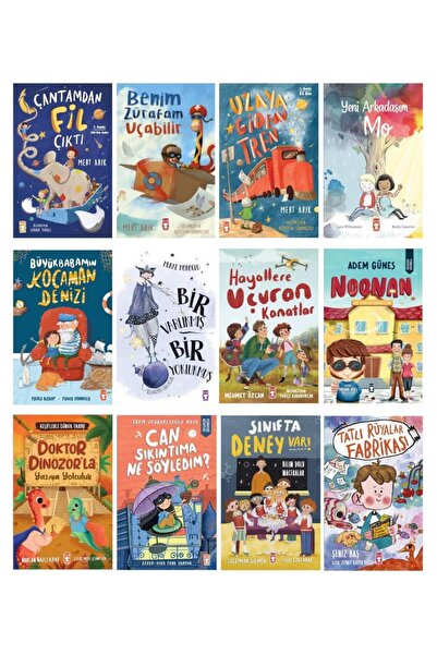 Timaş Çocuk Timaş 2. ve 3. Sınıf Çantamdan Fil Çıktı Okuma Seti 12 Kitap
