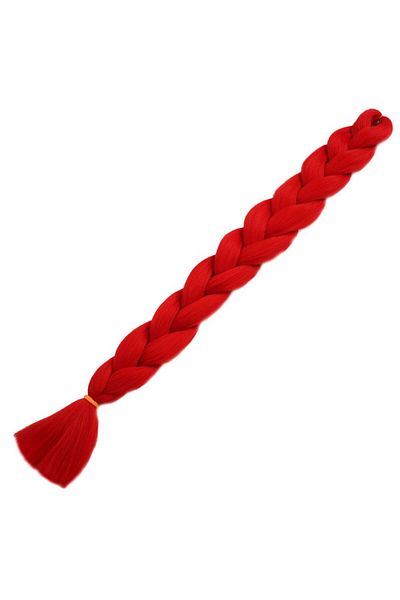 arzuperuk peruk ve saç atölyesi Synthetic Hair for African Braids and Rasta - Red - 165 Gr – 1St Grade Korean Kanekalon – 105 cm