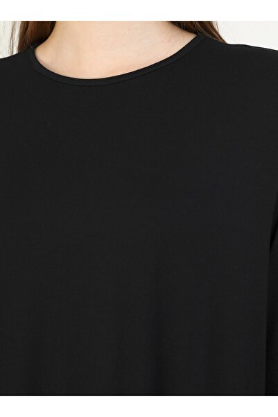 Benin Benin Black Viscose Sleeveless Tunic