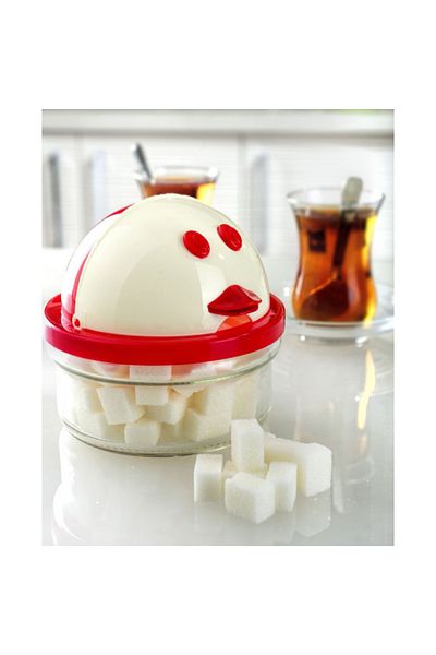kapsulavm Duck Figured Glass Sugar Bowl 420 Ml