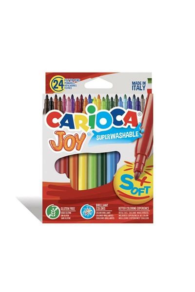 CARIOCA Pachet de 24 de creioane colorate cu pâslă super lavabile Joy / 40615