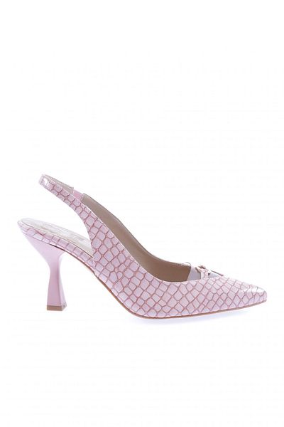 DGN Tocuri înalte de damă din piele lacuită transparentă cu vârf ascuțit - Accesorii, crocodil pudră 143286