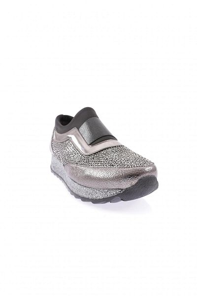 DGN Akt-03-23y Pantofi pantofi de damă cu talpă groasă Silver Stone