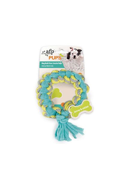 Afp Pups - Sweater Rope Puppy Dog Round Dental Floss Zrnet
