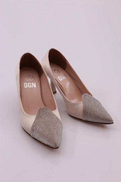 DGN 639 Pantofi cu toc de piatră pentru femei