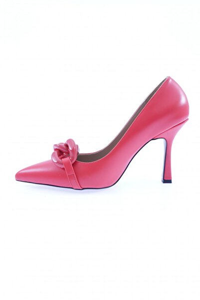 DGN Red Women's Heeled Shoes - 2361332859