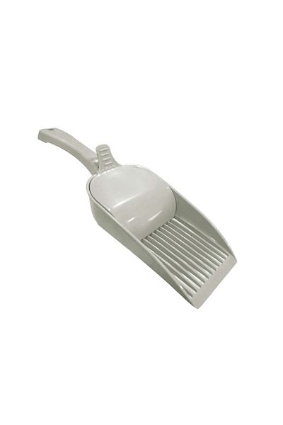 Strong Cat Litter Collection Shovel with Bowl Beige 35 cm Dpmah