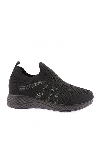 DGN 832-23Y Women's Laser Glitter Sneakers - Side Detailed Shoes