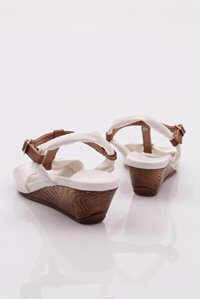 DGN 1512 Kadin Kalin Topuk Sandalet