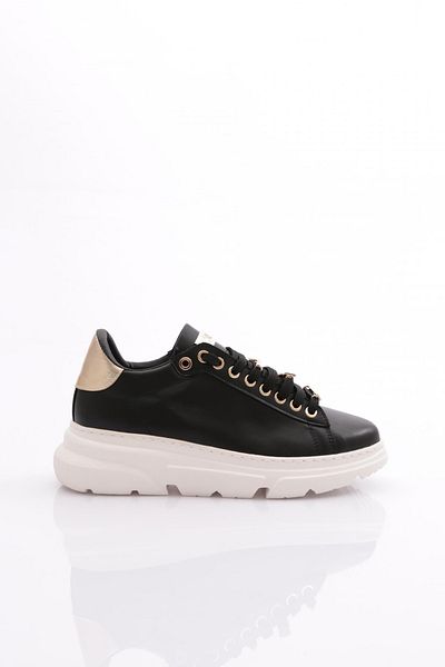 DGN Women's Thick Crystal Stone Sneakers Schuhe Schwarz-Weiß 15299753118