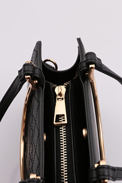 DGN Black Metal Classic Women's Bag - 1342856