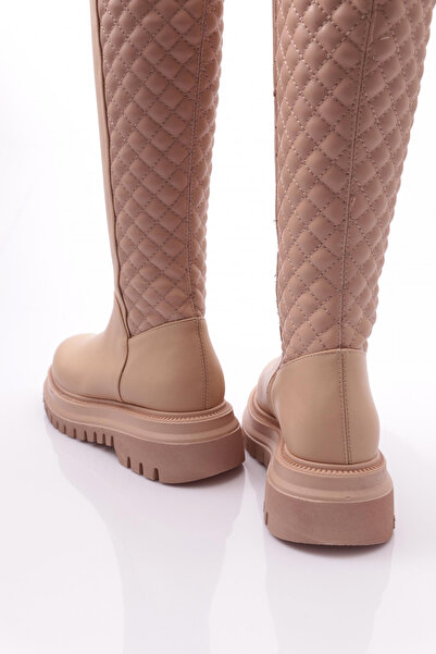 DGN Nude Color Women's Boots - 21593529