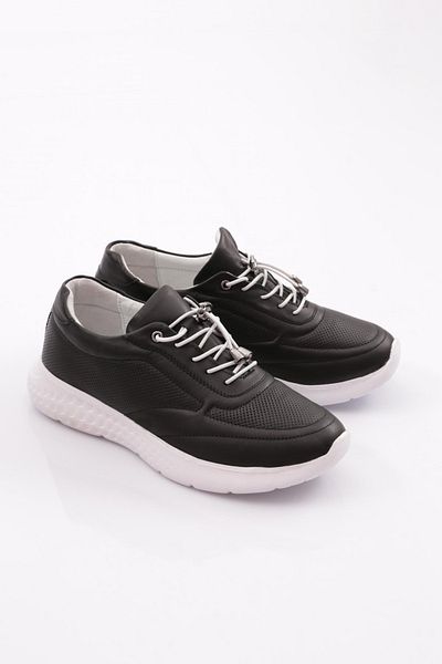 DGN Pantofi de damă cu șireturi Laser Comfort Negri 31353246