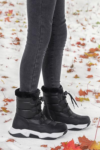 KARAMAZI Karamazı Kids Alison Lace-Up Snow Boots για αγόρια