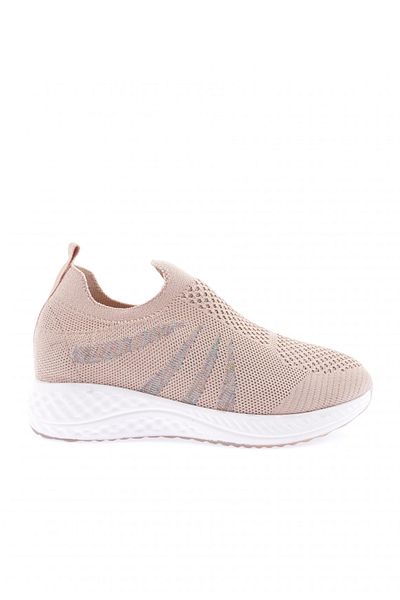 DGN 832-23Y Women's Laser Glitter Sneakers - Side Detailed Shoes