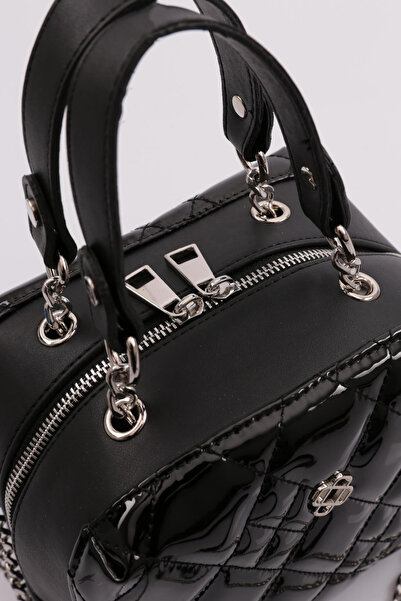 DGN Kadın Doktor Çanta Siyah Rugan 1192856