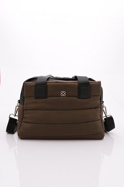 DGN Khaki Crinkle Women's Rail Bag - Multi-Compartment