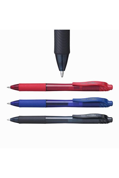 Pentel Energel 1.0 Mm Press-on Gel Pen Red / Bl110b