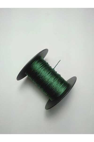 Eskişehir hobi sanat 0,8 mm 25 μέτρα κορδόνι χάντρες προσευχής Πράσινο χρώμα