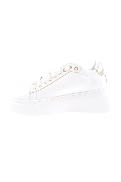 DGN Women's Thick Sole Sneakers White Accessory Shoes