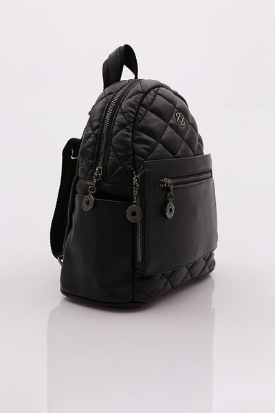DGN Rucsac negru pentru femei cu fermoar - 1262856