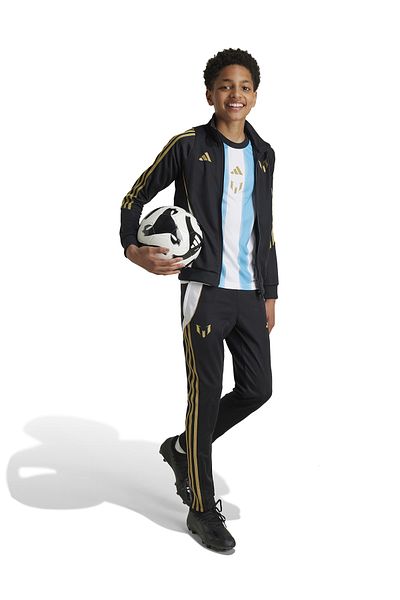 adidas Дамски черен спортен панталон с цип - Iz2992-Messi Jkt Y