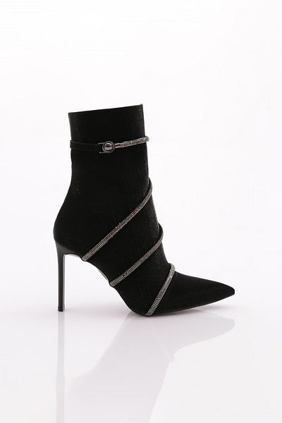 DGN Γυναικείες μπότες με τακούνι Black Bean - 81892859